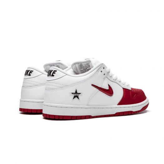 Nike SB Dunk Low Supreme Jewel Swoosh Red