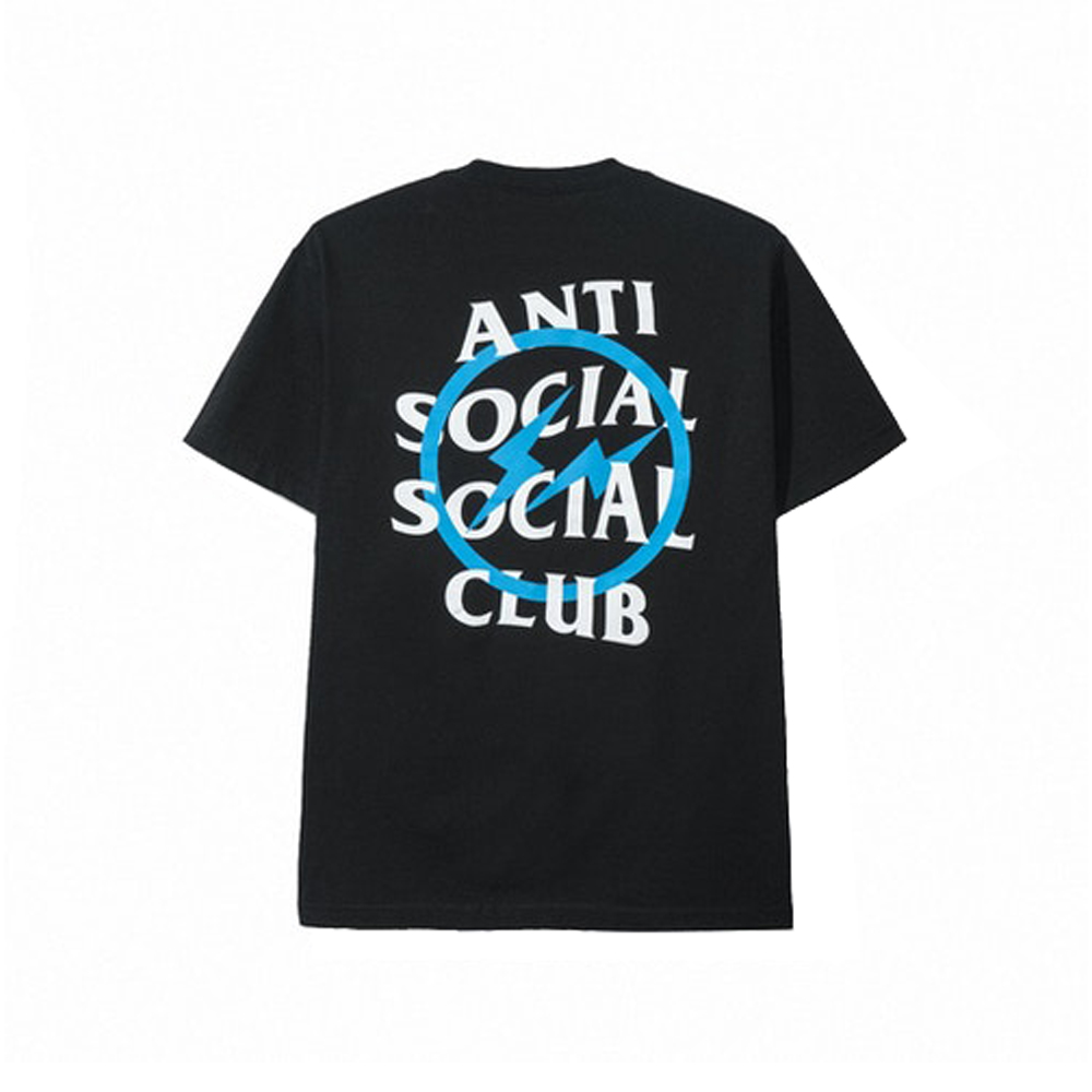 Anti Social Social Club x Fragment Blue Bolt Tee (FW19) BlackAnti