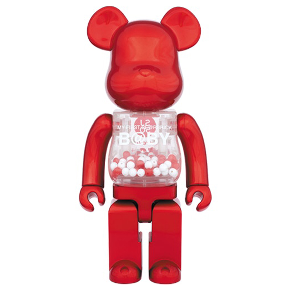 Bearbrick My First Baby SJ50 100% & 400% Set RedBearbrick My First Baby ...