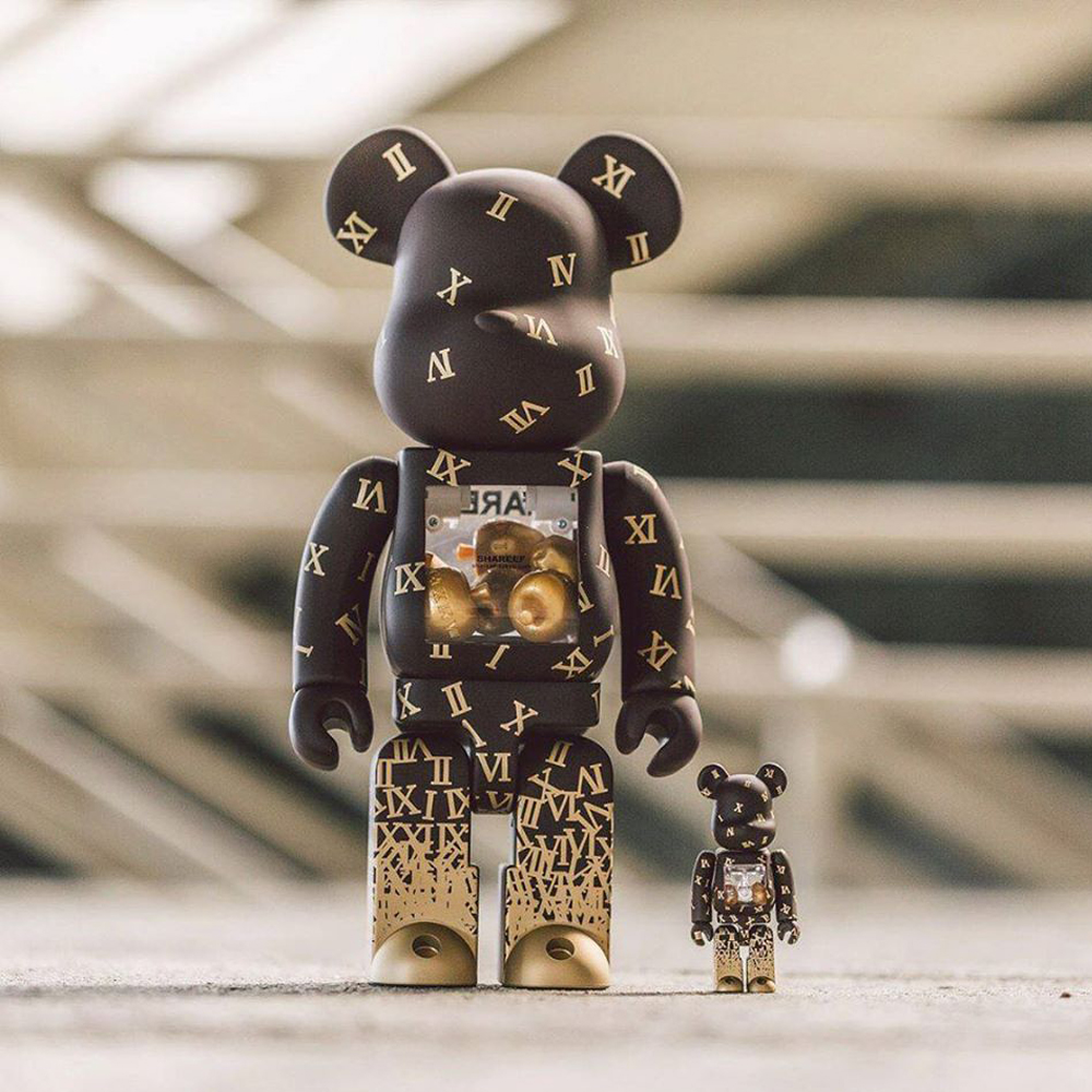 Bearbrick Shareef 2 100% & 400% Set Brown/Gold