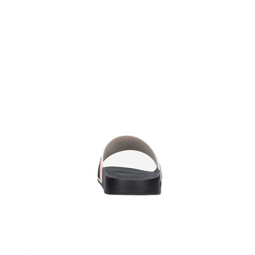 Gucci Pursuit Striped Rubber Sliders