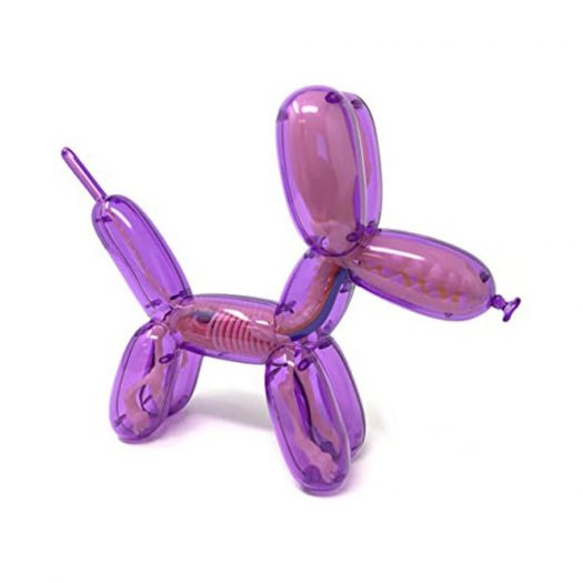 Jason Freeny 4d Master Funny Anatomy Balloon Dog Figure Clear Purple