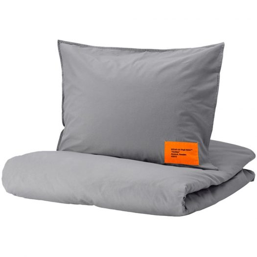 Virgil Abloh X Ikea Markerad Eu Duvet Cover And 1 Pillowcase (140x200cm Or 55x79in) Gray