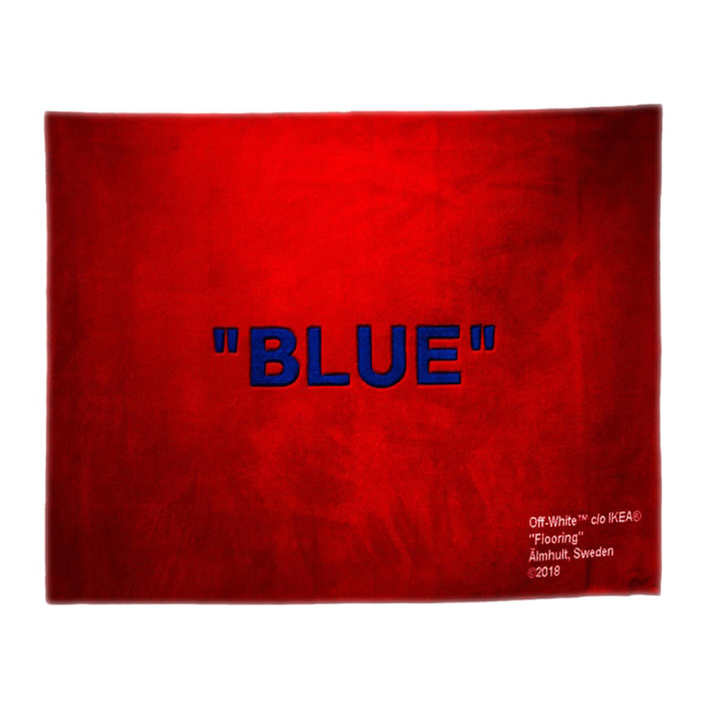 Virgil Abloh X Ikea Blue Rug 250 200, Red Blue Rug