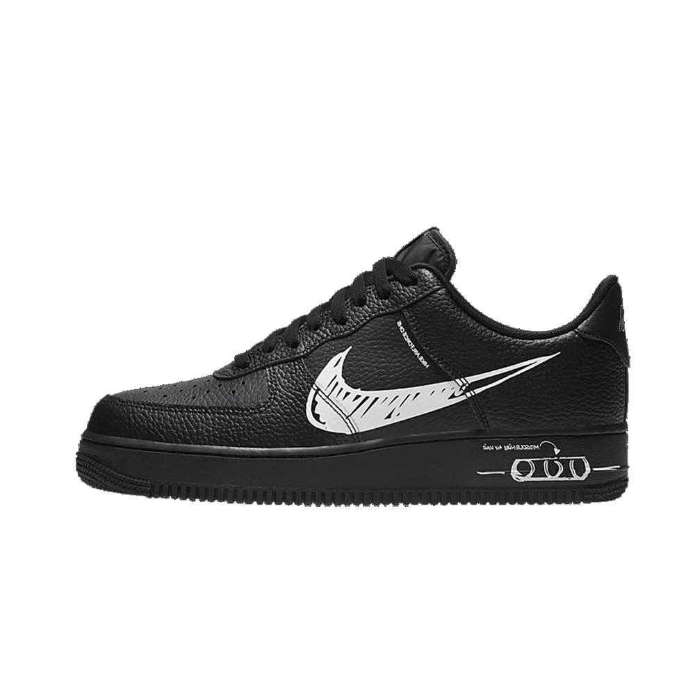 Nike Air Force 1 Low Sketch - Black for Sale, Authenticity Guaranteed