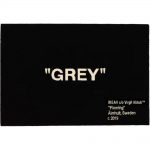 Virgil Abloh x IKEA “GREY” Rug 195×133 CM Black