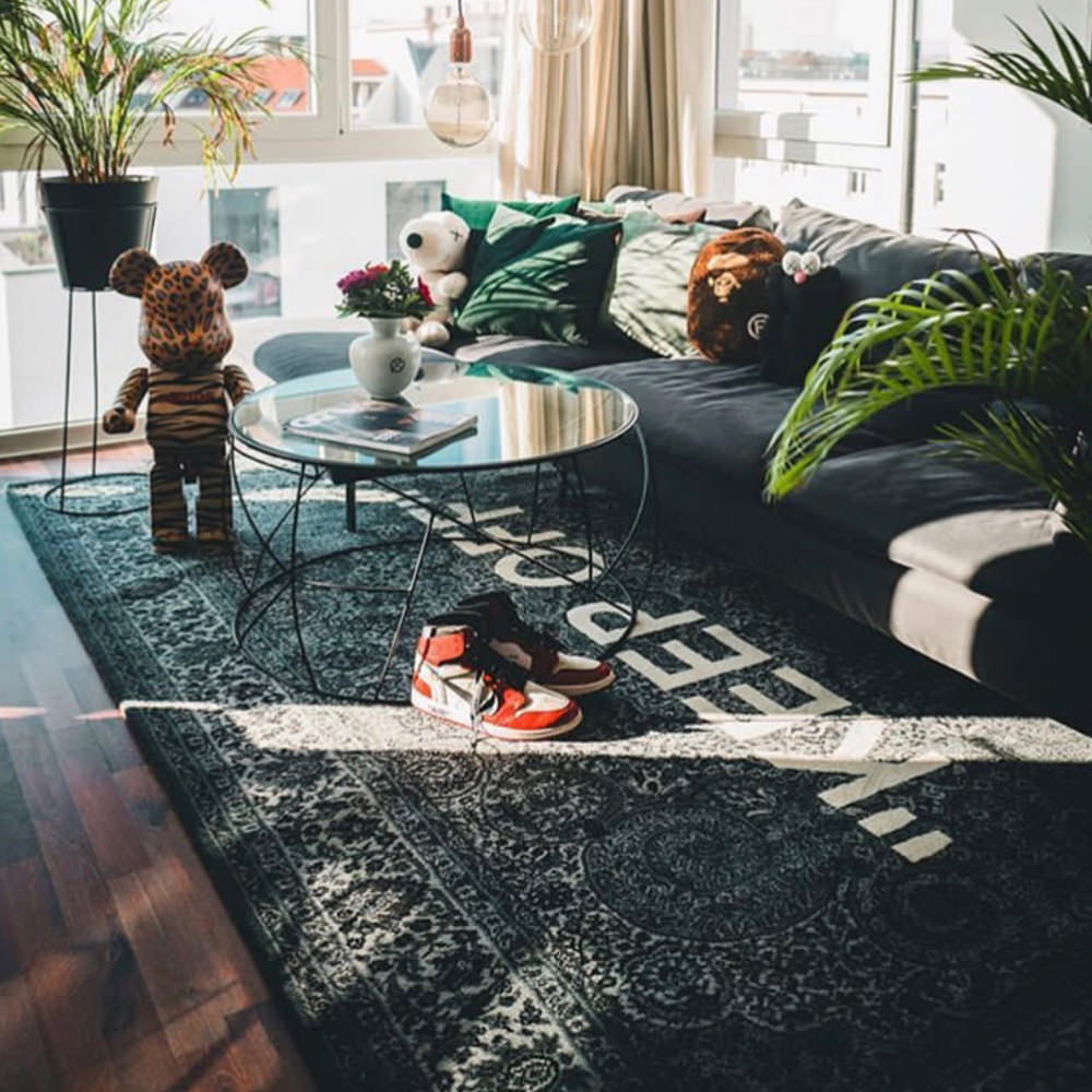 Virgil Abloh x IKEA KEEP OFF Rug 200x300 CM Grey/White