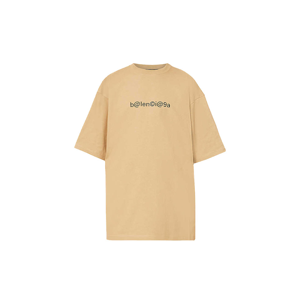 Balenciaga Logo-print Cotton-jersey T-shirt - OFour