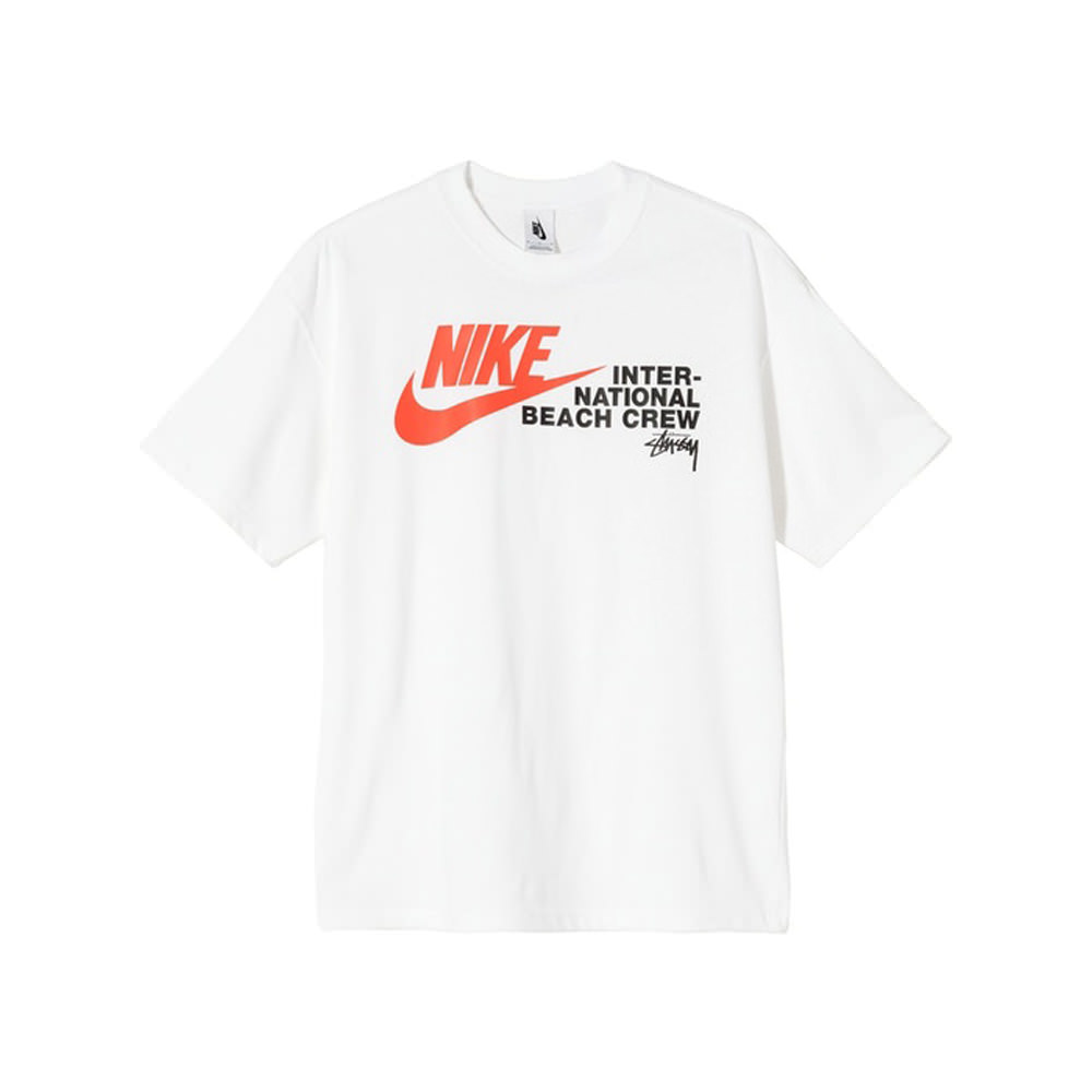 Nike x Stussy International Beach Crew T-Shirt White - OFour