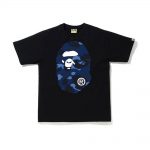 Bape Color Camo Big Ape Head T-shirt (Ss20) Black/navy
