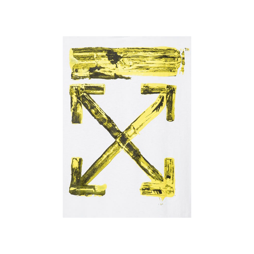 Off-white Oversized Acrylic Arrows S/s T-shirt White/yellowOff