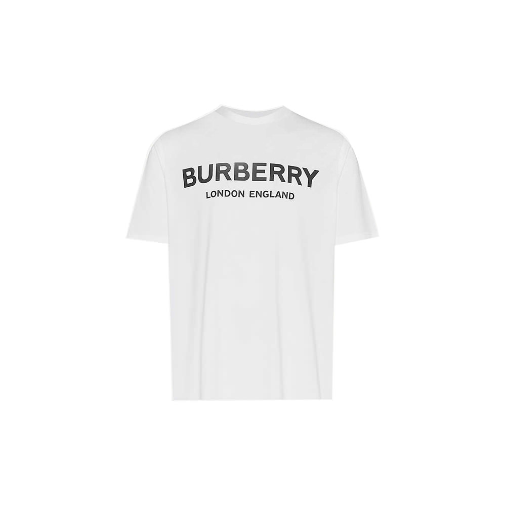 Burberry Letchford Brand-print Cotton-jersey T-shirt - OFour