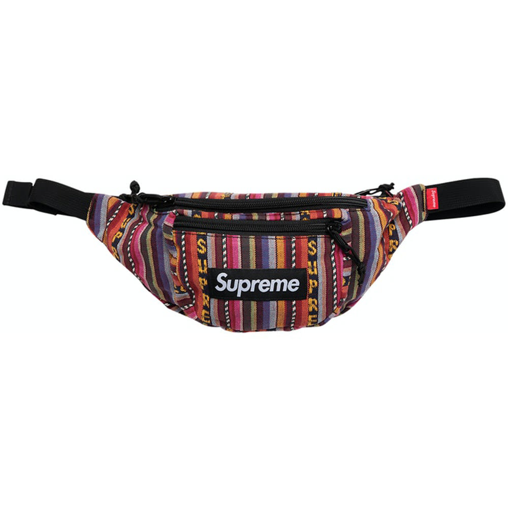 Supreme Woven Stripe Waist Bag MulticolorSupreme Woven Stripe