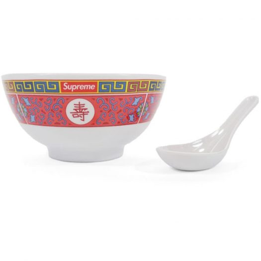 Supreme Longevity Soup Set (Bowl and Spoon) White