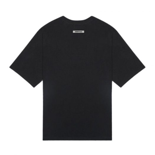 Fear Of God Essentials 3d Silicon Applique Boxy T-shirt Dark Slate/stretch Limo/black