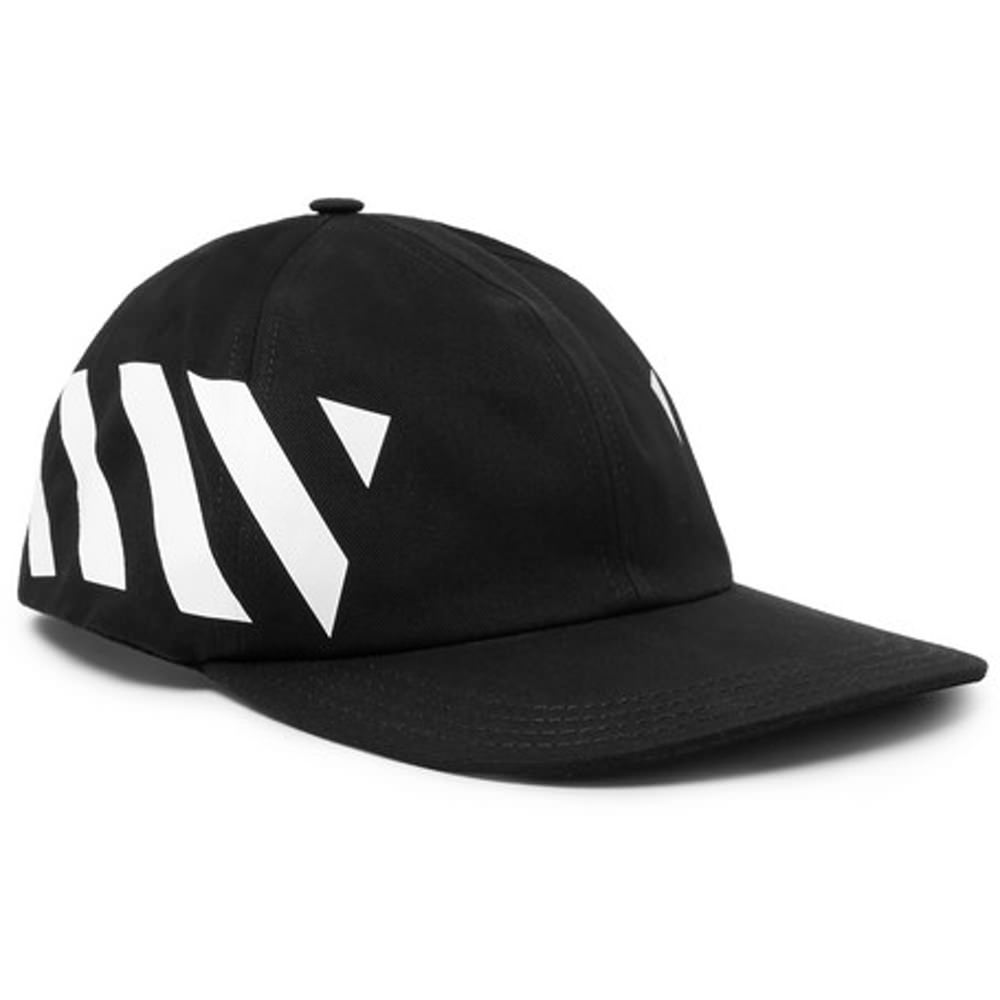 Off-white Striped Canvas Hat Black/whiteOff-white Striped Diag Black/white - OFour