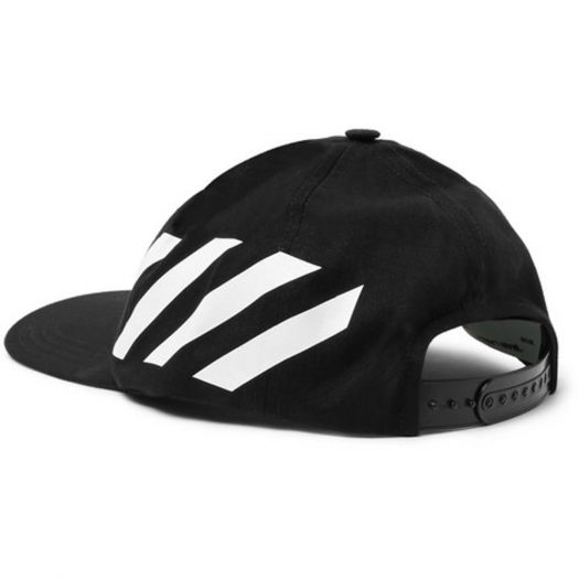 Off-white Striped Diag Canvas Hat Black/white