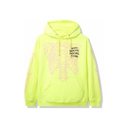 yellow anti social social club hoodie