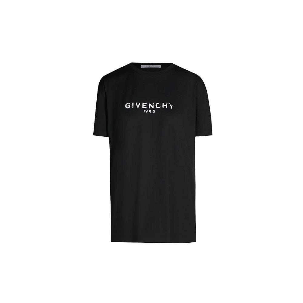 Givenchy Logo-print Regular Fit Cotton-jersey T-shirt - OFour