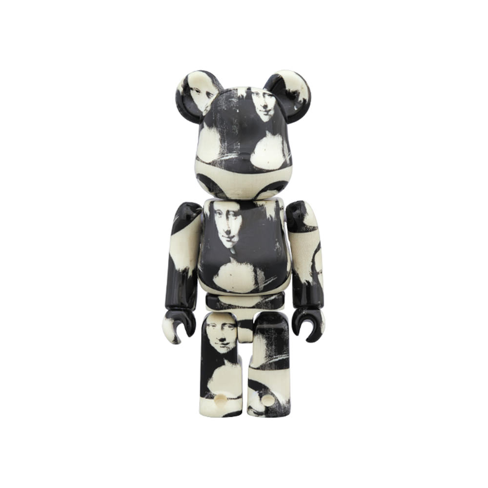 Bearbrick Andy Warhol “Double Mona Lisa” 100% & 400% Set White