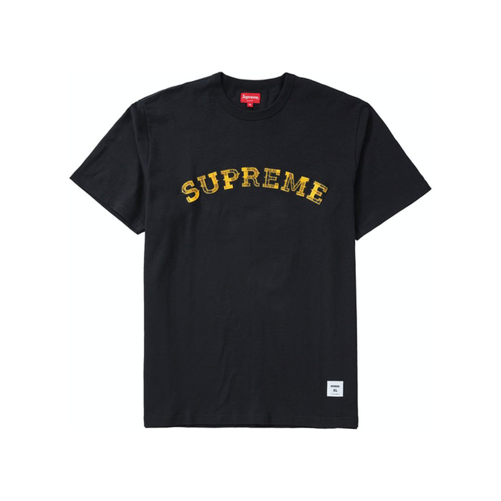 supreme Plaid Appliqué S/S Top Tシャツ M-