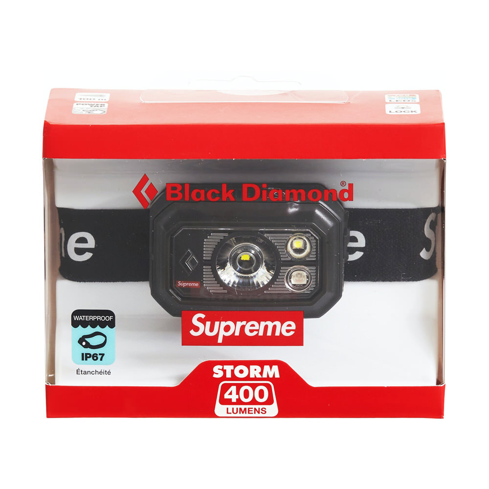 Supreme Black Diamond Storm 400 Headlamp BlackSupreme Black