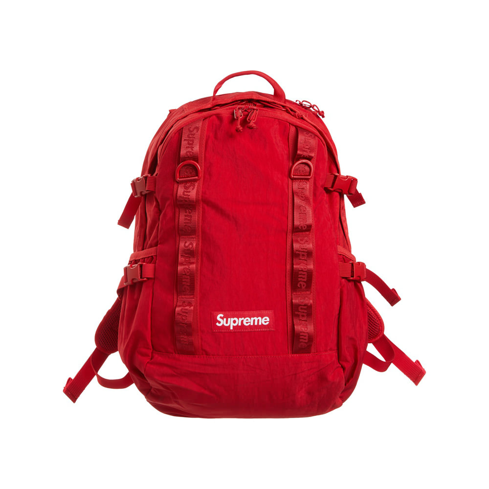 Supreme Backpack (SS19) red  Supreme backpack, Black bookbag, Backpacks