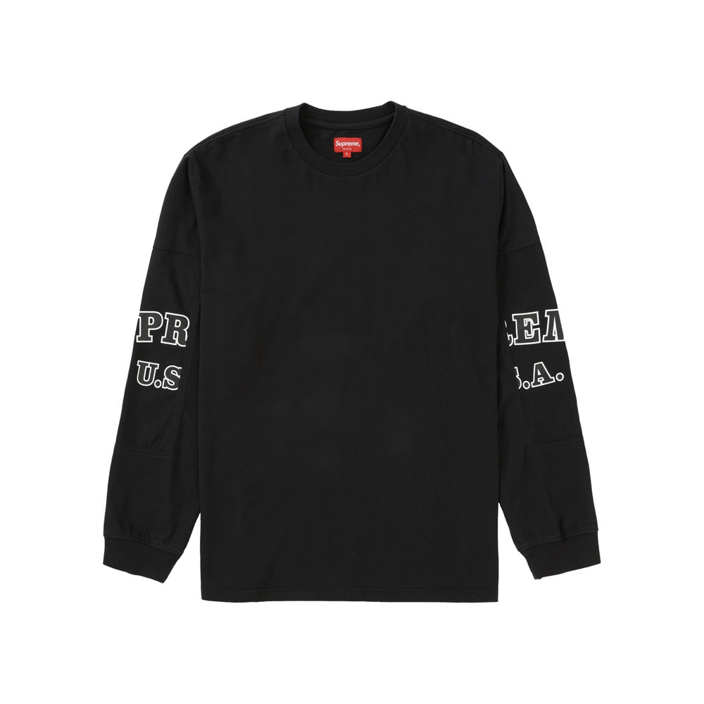 Supreme Cutout Sleeves L/S Top Black