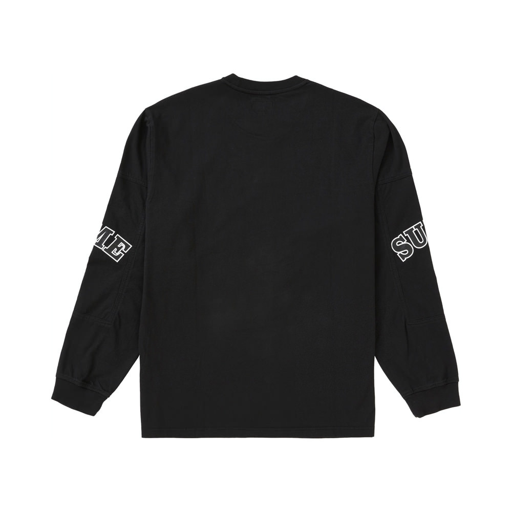 Supreme Cutout Sleeves L/S Top Black