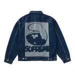 Supreme Smurfs Denim Trucker Jacket Blue