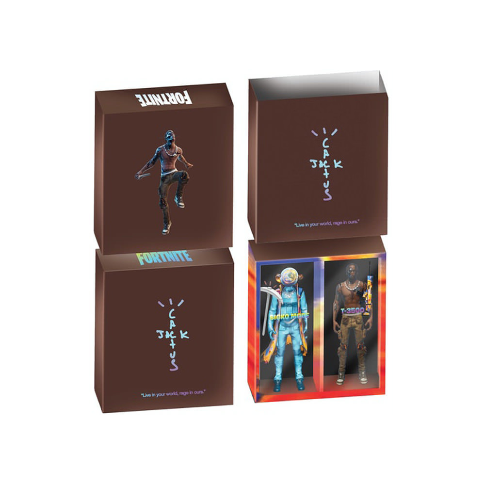 Travis Scott Cactus Jack Fortnite 12″ Action Figure Duo SetTravis