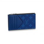 Louis Vuitton Coin Card Holder Monogram Pacific Taiga Blue in