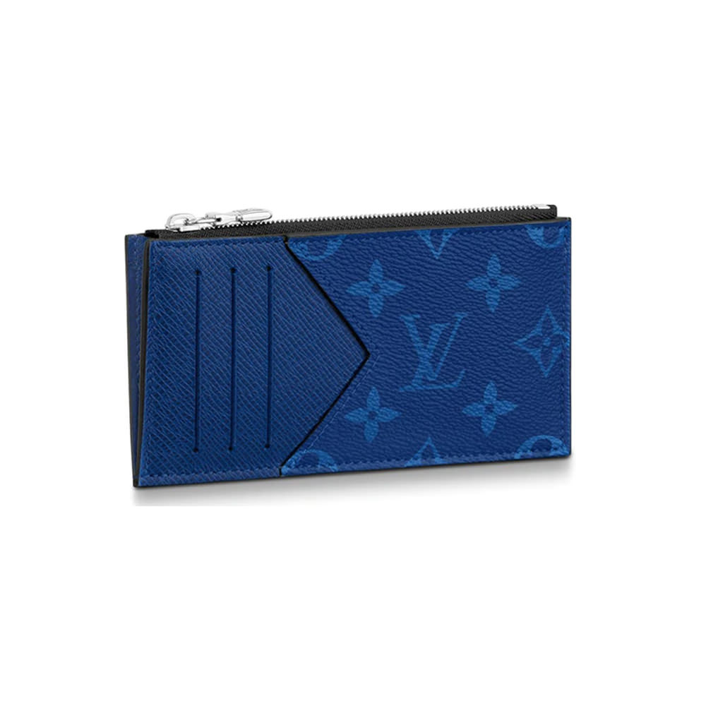 Louis Vuitton Coin Card Holder Monogram Pacific Taiga BlueLouis