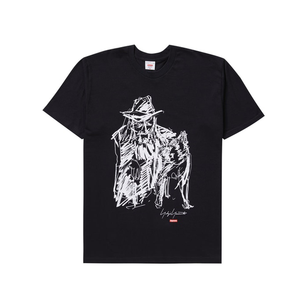 保証1年Supreme Yohji Yamamoto Scribble Portrait Tシャツ/カットソー(半袖/袖なし)