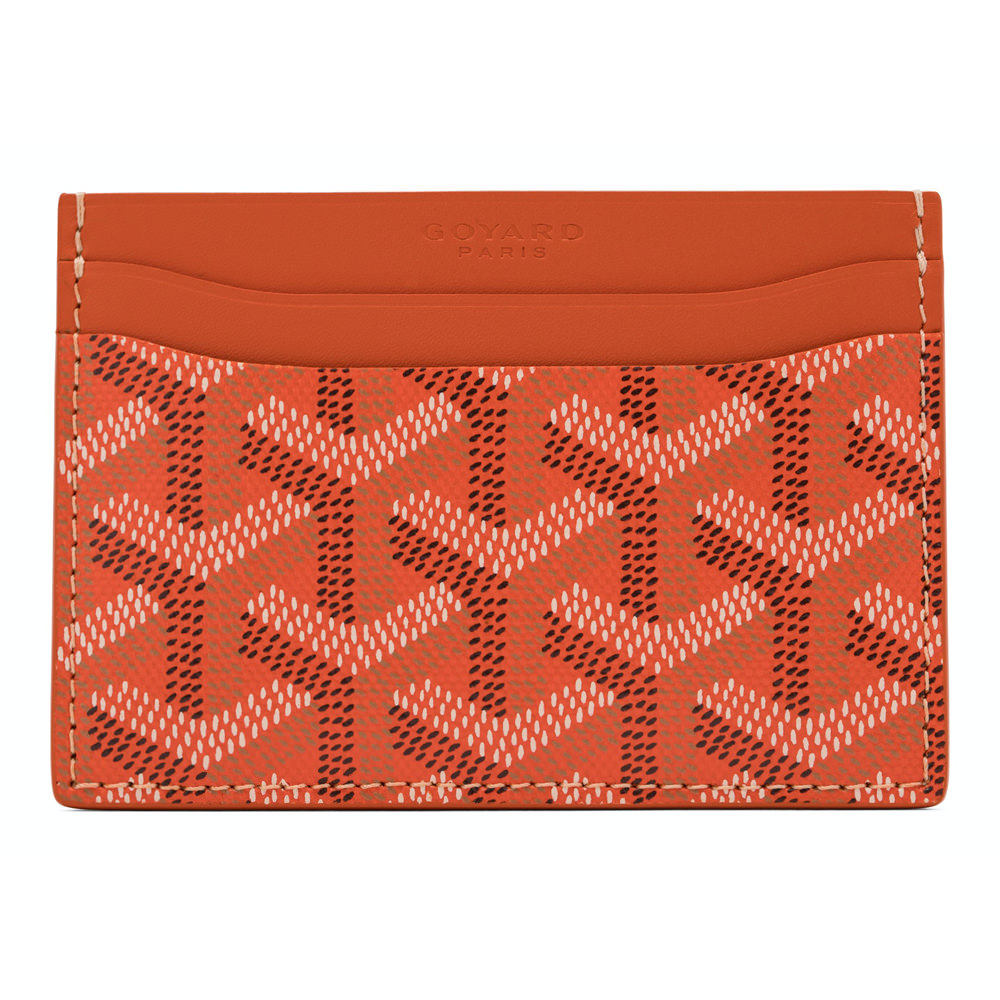 Goyard Saint Sulpice Card Holder Goyardine OrangeGoyard Saint Sulpice ...