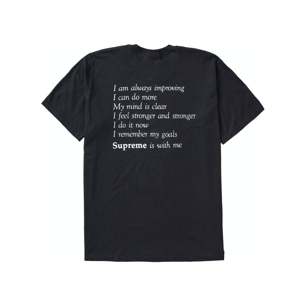 Supreme Stay Positive Tee BlackSupreme Stay Positive Tee Black - OFour