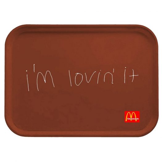 Travis Scott x McDonalds I'm Lovin' It Lunch Tray