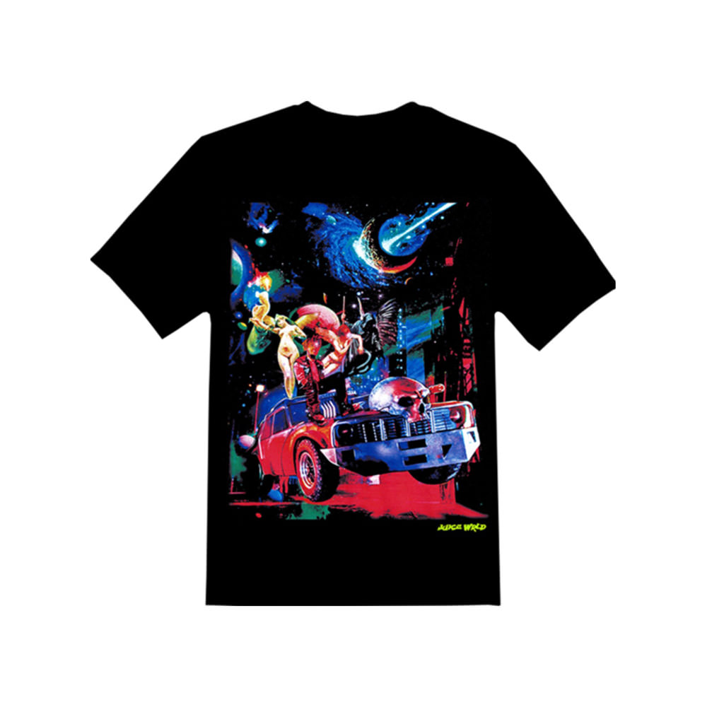 Juice Wrld X Vlone Cosmic Racer T-shirt BlackJuice Wrld X Vlone