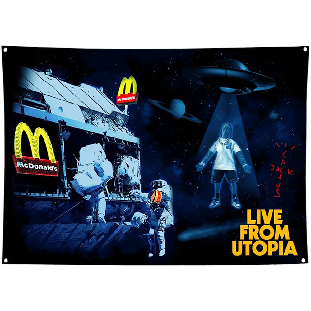Travis Scott X Mcdonald S Live From Utopia Flag Multi Ofour