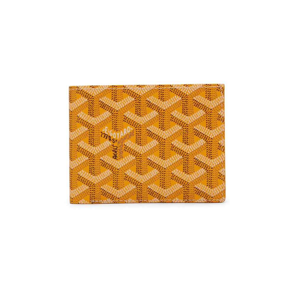 Goyard Matignon Wallet GM Orange in Canvas/Calfskin with Palladium