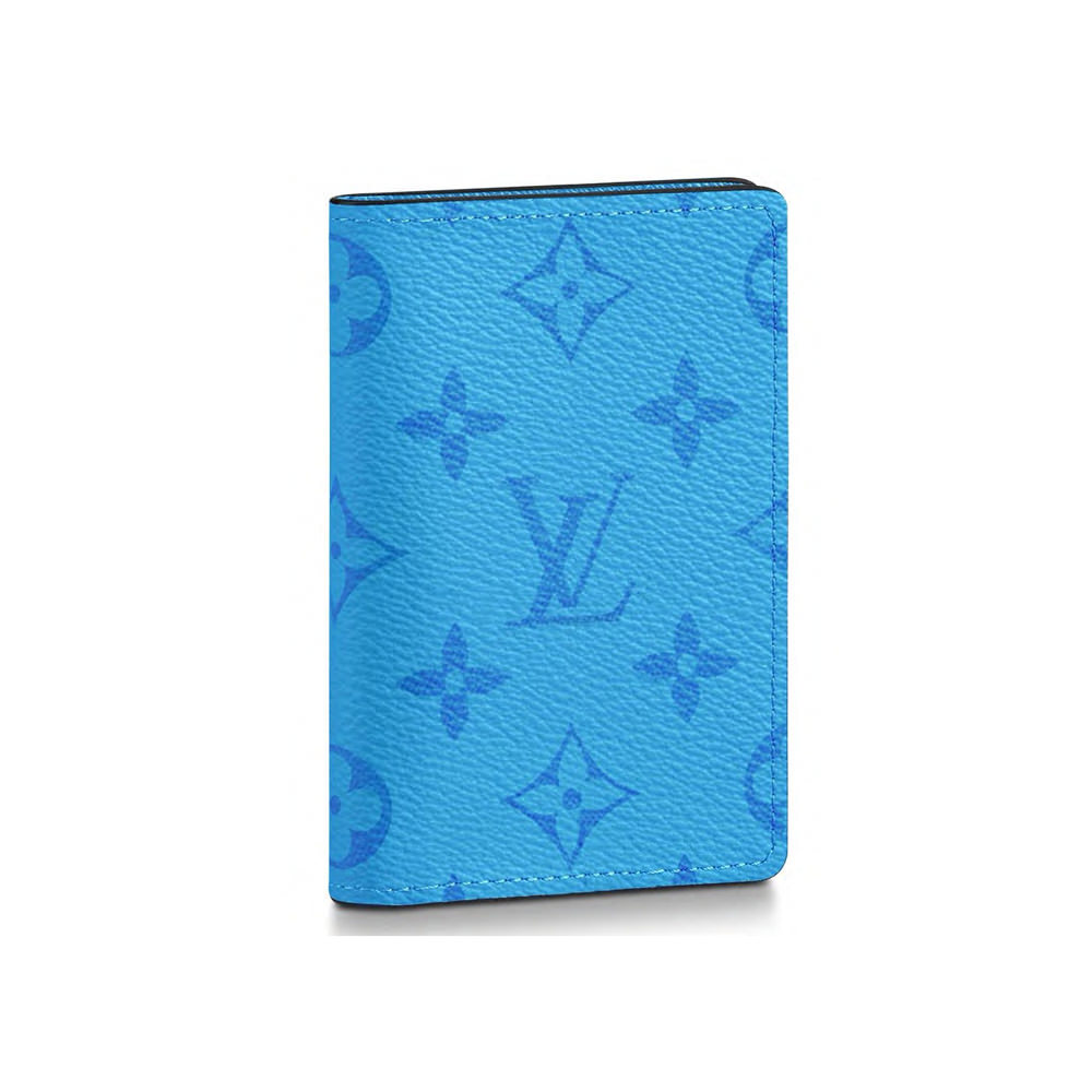 Louis Vuitton Multiple Wallet Monogram Eclipse Lagoon Blue for Men