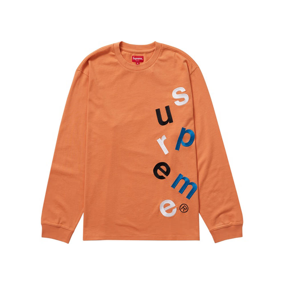 Supreme Scatter Logo L/S Top Pale OrangeSupreme Scatter Logo L/S Top ...
