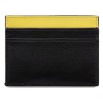 Dior x Kaws Card Holder with Pocket Yellow Bees Black