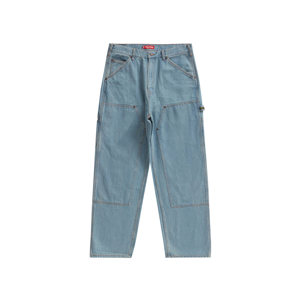 32 20AW Supreme Double Knee Denim Painte