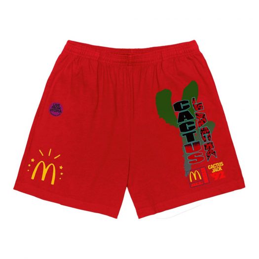 Travis Scott x McDonald's All American '92 Shorts Red