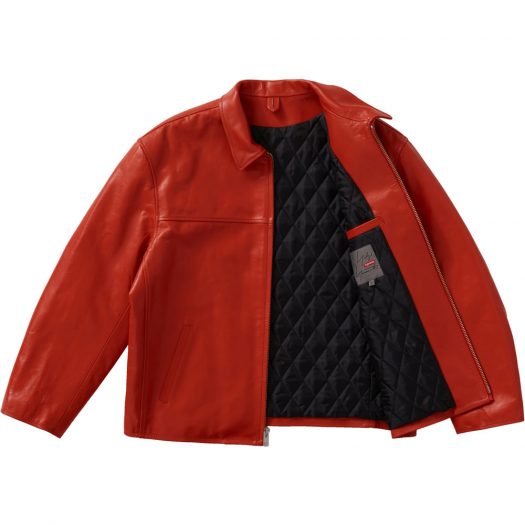 Supreme Yohji Yamamoto Leather Work Jacket Orange