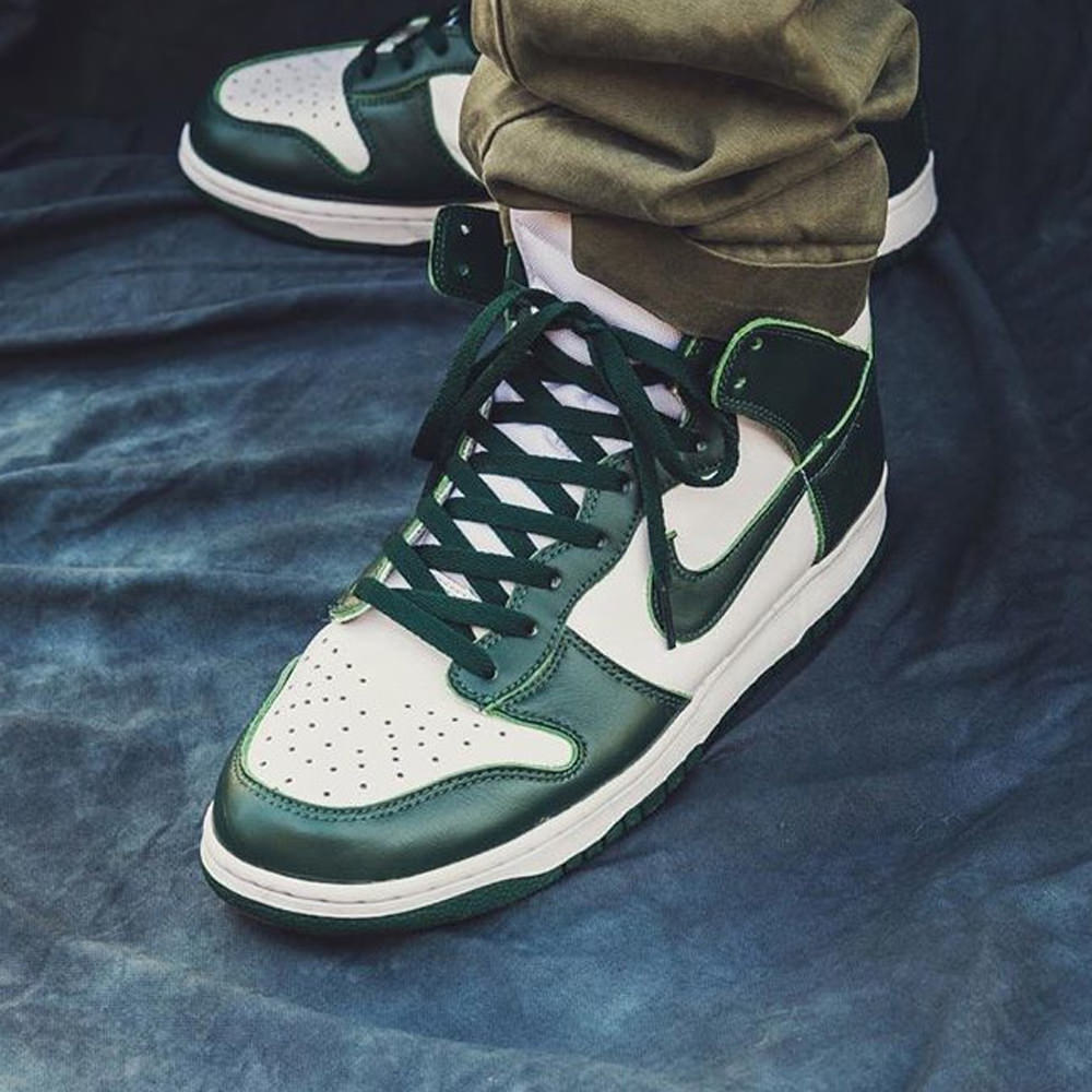 dunk high spartan green