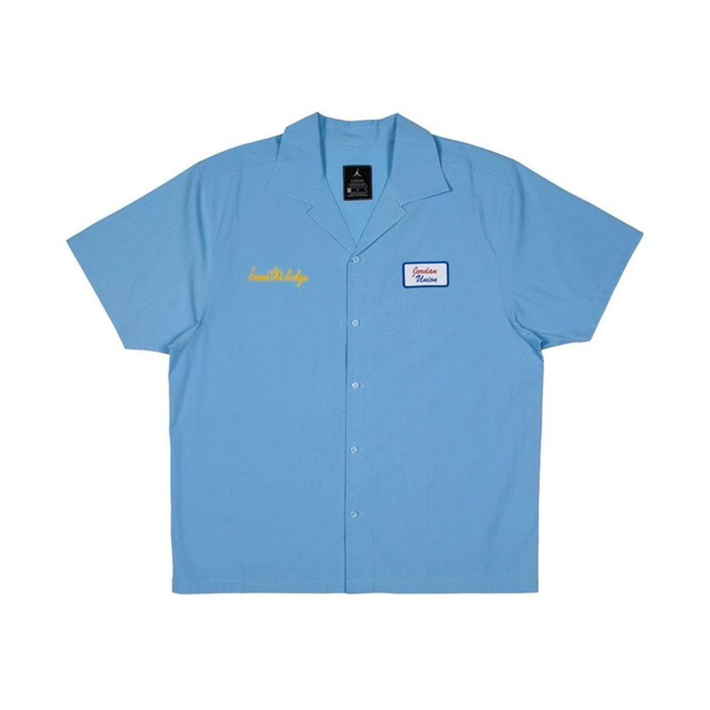 Jordan x Union Mechanic Shirt Psychic Blue - OFour