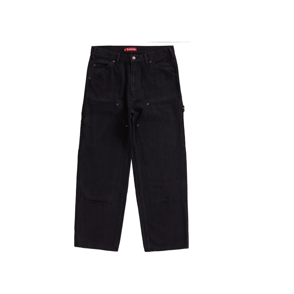 人気商品 Supreme Eagle Double Knee Pant 32 black ecousarecycling.com