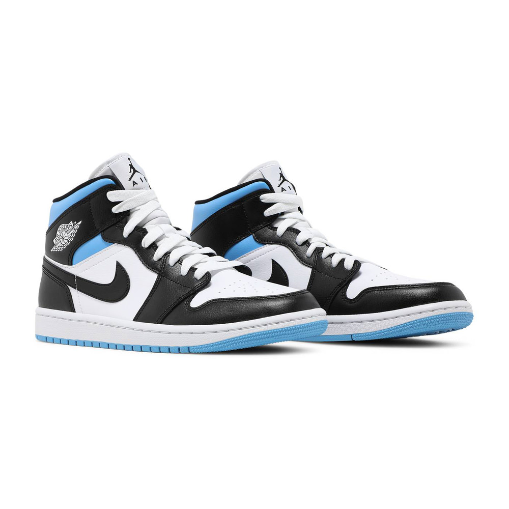 university black white jordan 1 mid